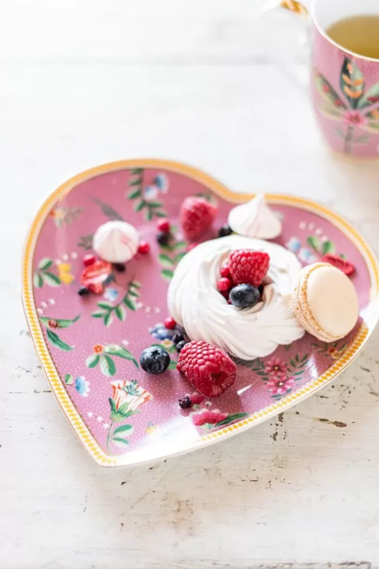 Pip Studio La Majorelle Set/2 Hartvormige Borden Roze Best
