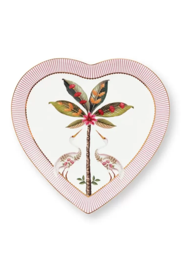 Pip Studio La Majorelle Set/2 Hartvormige Borden Roze Best