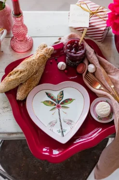 Pip Studio La Majorelle Set/2 Hartvormige Borden Roze Best