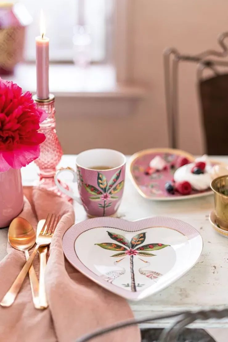Pip Studio La Majorelle Set/2 Hartvormige Borden Roze Best