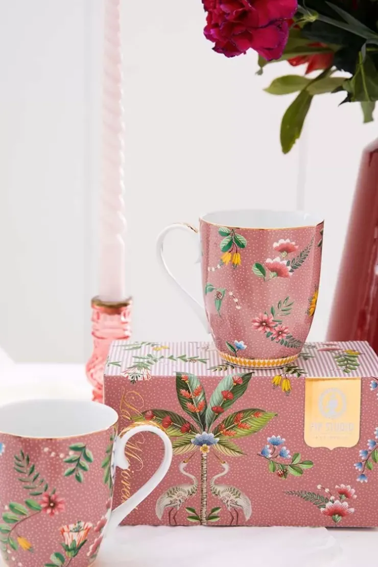 Pip Studio La Majorelle Set/2 Mokken Groot Roze