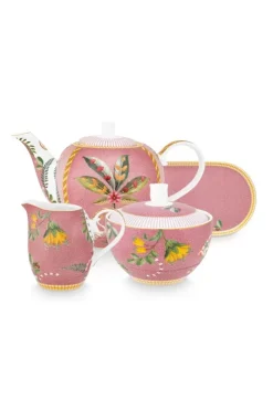 Pip Studio La Majorelle Thee Set/4 Roze Clearance
