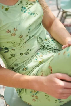 Pip Studio Lange Broek Kawai Flower Licht Groen Discount