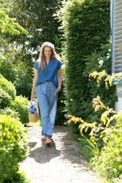 Pip Studio Lange Broek Sumo Stripe Blauw Online