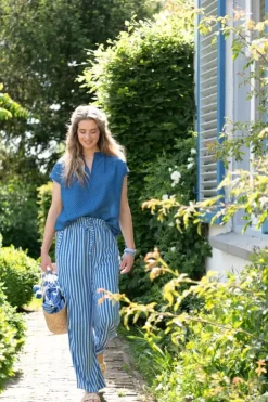 Pip Studio Lange Broek Sumo Stripe Blauw Online