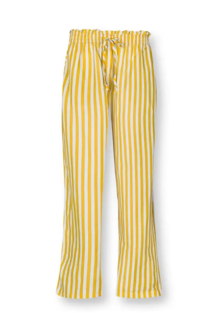 Pip Studio Lange Broek Sumo Stripe Geel
