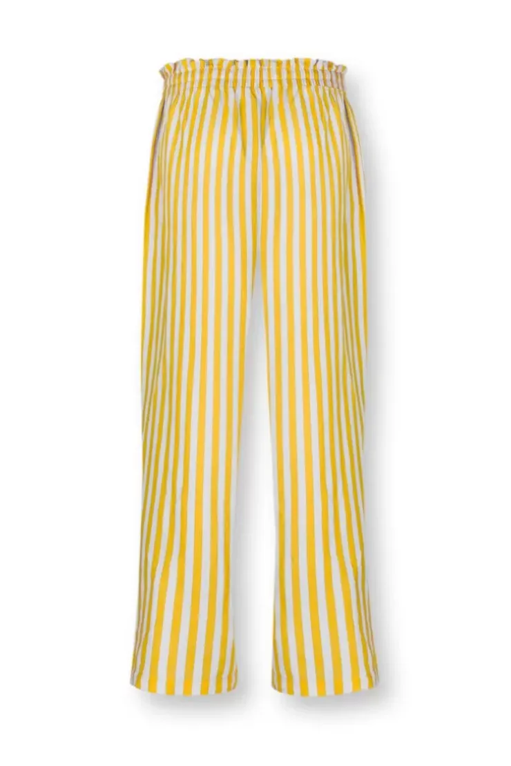 Pip Studio Lange Broek Sumo Stripe Geel