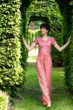 Pip Studio Lange Broek Sumo Stripe Rood Best