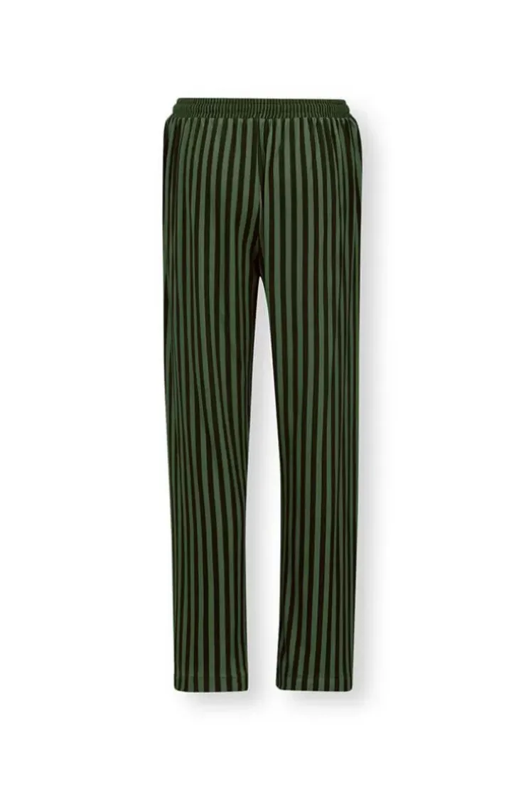 Pip Studio Lange Broek Sumo Stripe Donker Groen Sale
