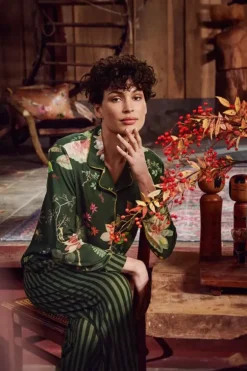 Pip Studio Lange Broek Sumo Stripe Donker Groen Sale