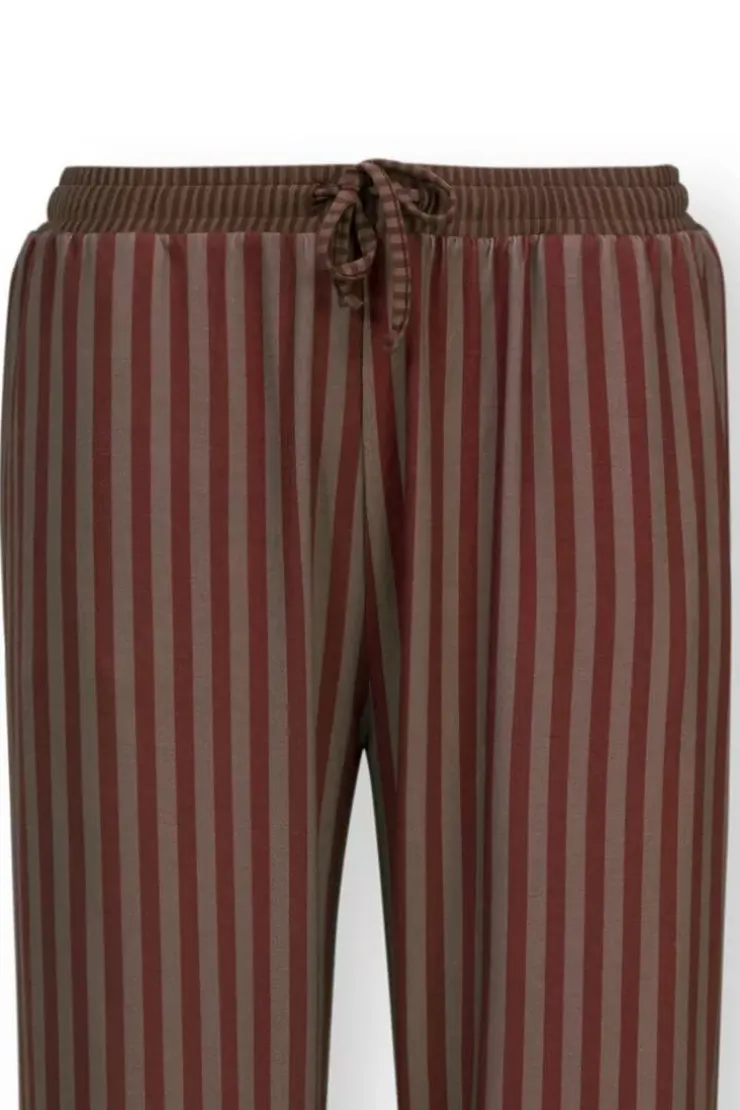 Pip Studio Lange Broek Sumo Stripe Terra Rood