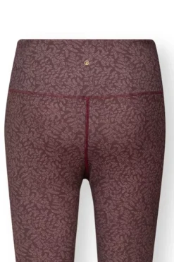 Pip Studio Lange Sportlegging Leafy Dots Terra Rood Best