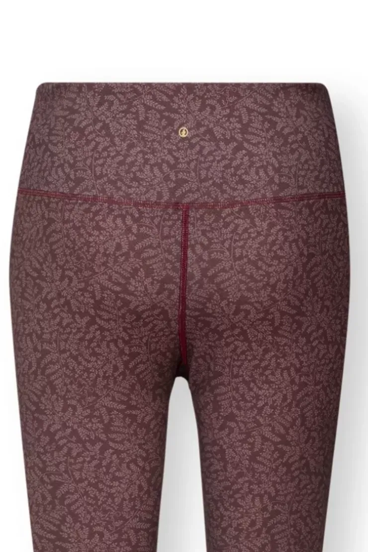 Pip Studio Lange Sportlegging Leafy Dots Terra Rood Best