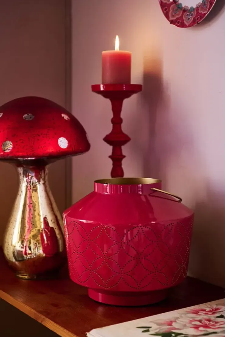 Pip Studio Lantaarn Geemailleerd 22 Cm Roze Outlet