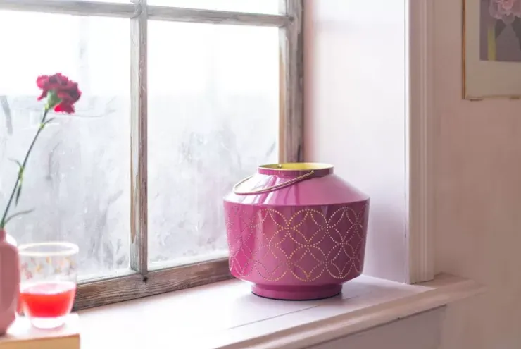 Pip Studio Lantaarn Geemailleerd 22 Cm Roze Outlet