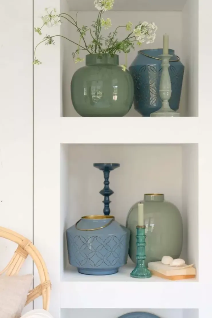 Pip Studio Lantaarn Geemailleerd Licht 22 Cm Blauw Clearance