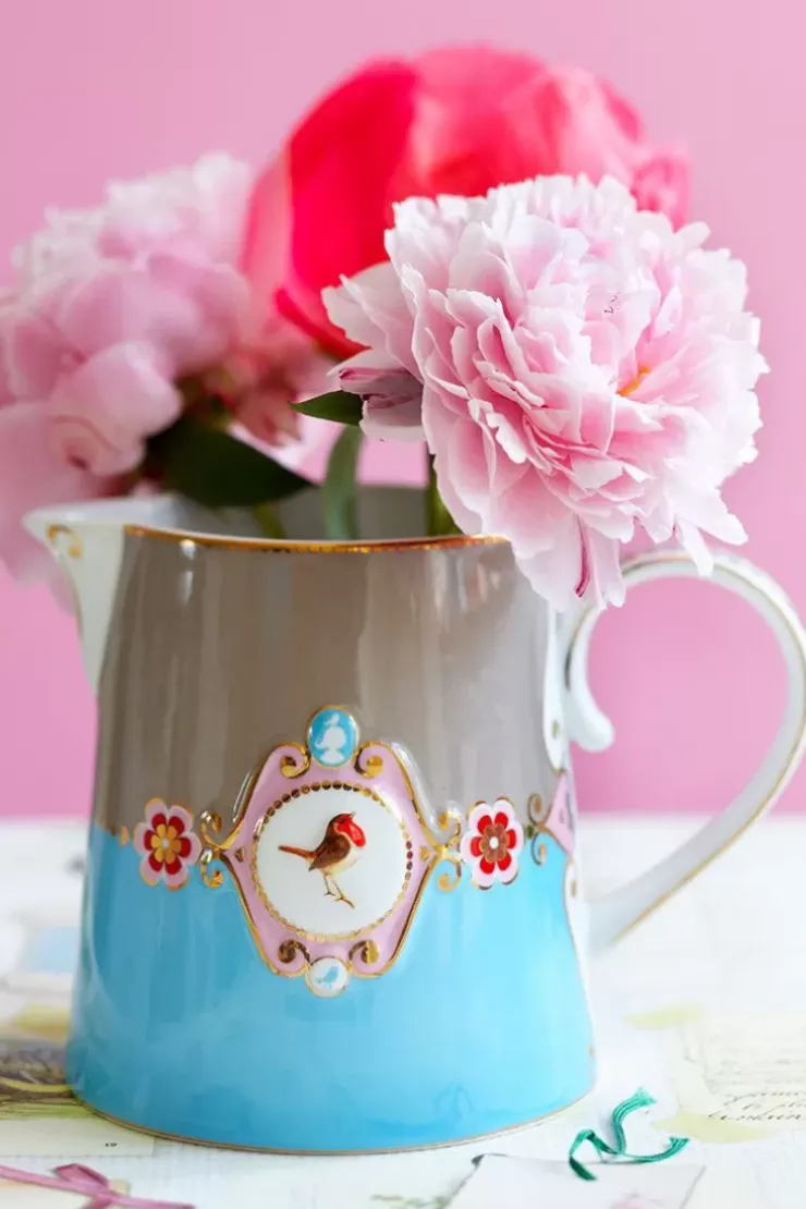 Pip Studio Love Birds Kan Klein Blauw/Khaki Multi Hot