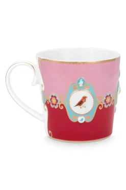 Pip Studio Love Birds Mok Groot Rood/Roze Clearance