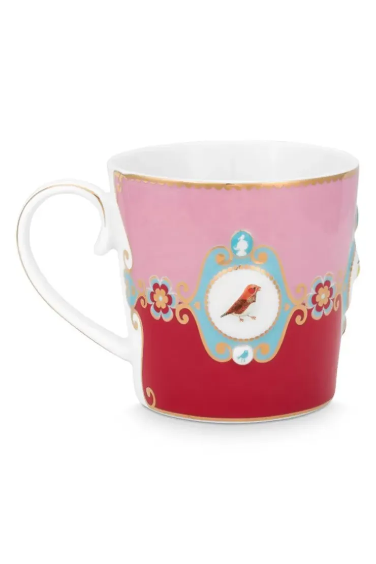 Pip Studio Love Birds Mok Groot Rood/Roze Clearance