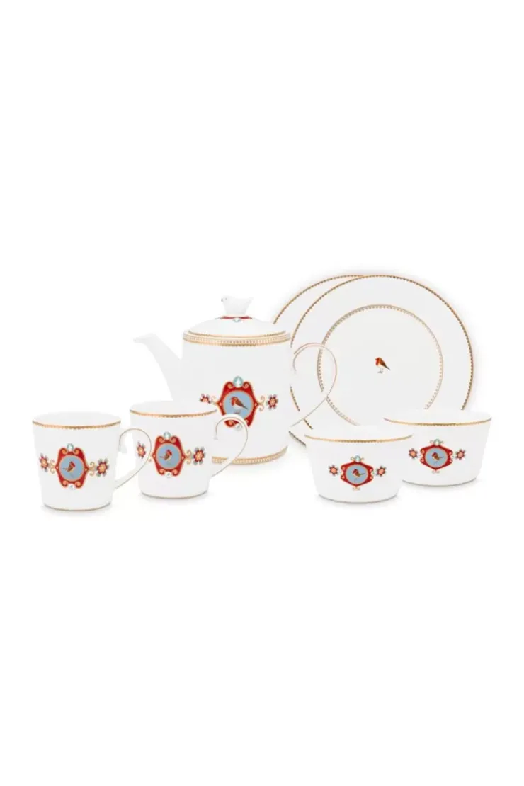Pip Studio Love Birds Ontbijtset/7 Wit Best
