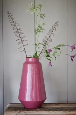 Pip Studio Metalen Vaas 36 Cm Roze Outlet