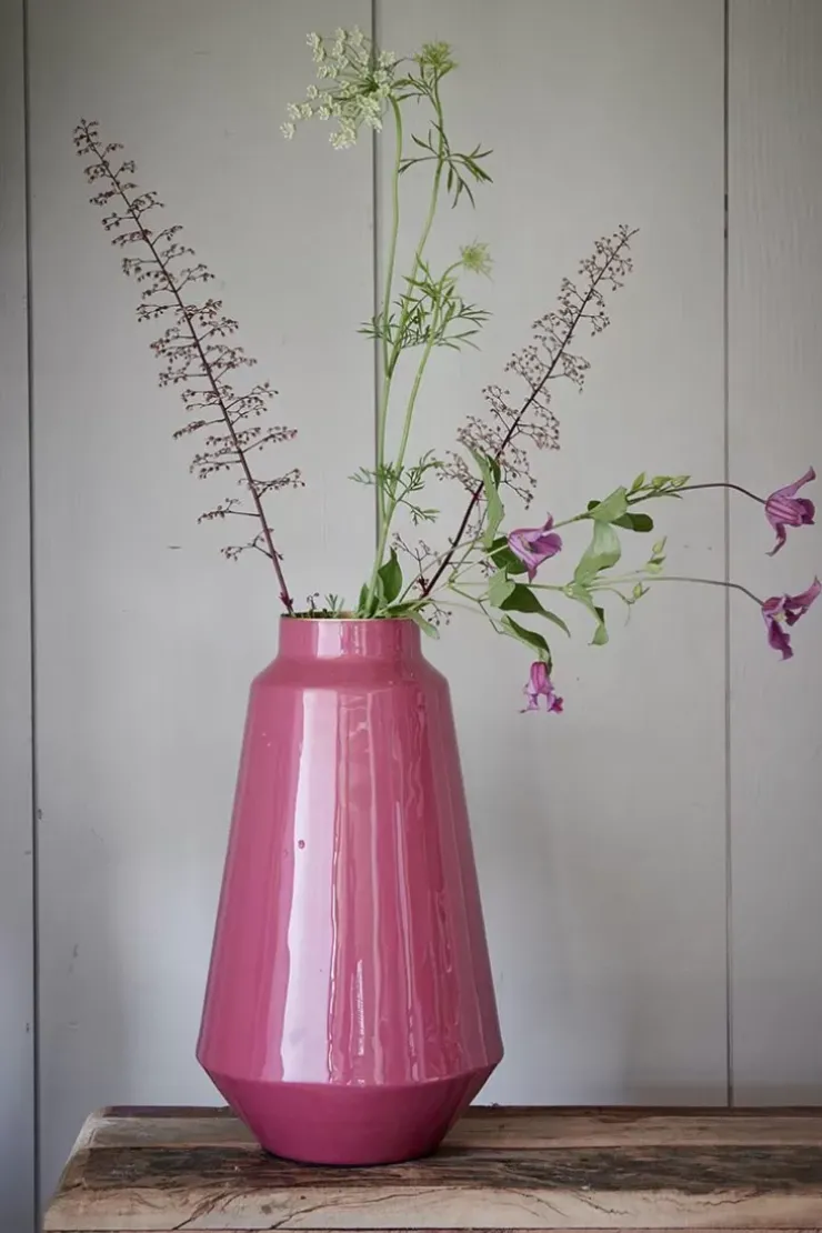 Pip Studio Metalen Vaas 36 Cm Roze Outlet