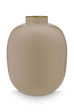 Pip Studio Metalen Vaas 32Cm Khaki Sale