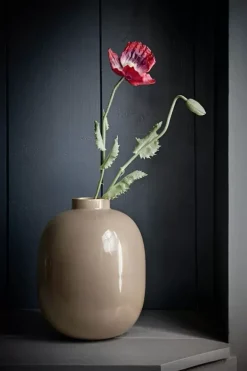 Pip Studio Metalen Vaas 32Cm Khaki Sale