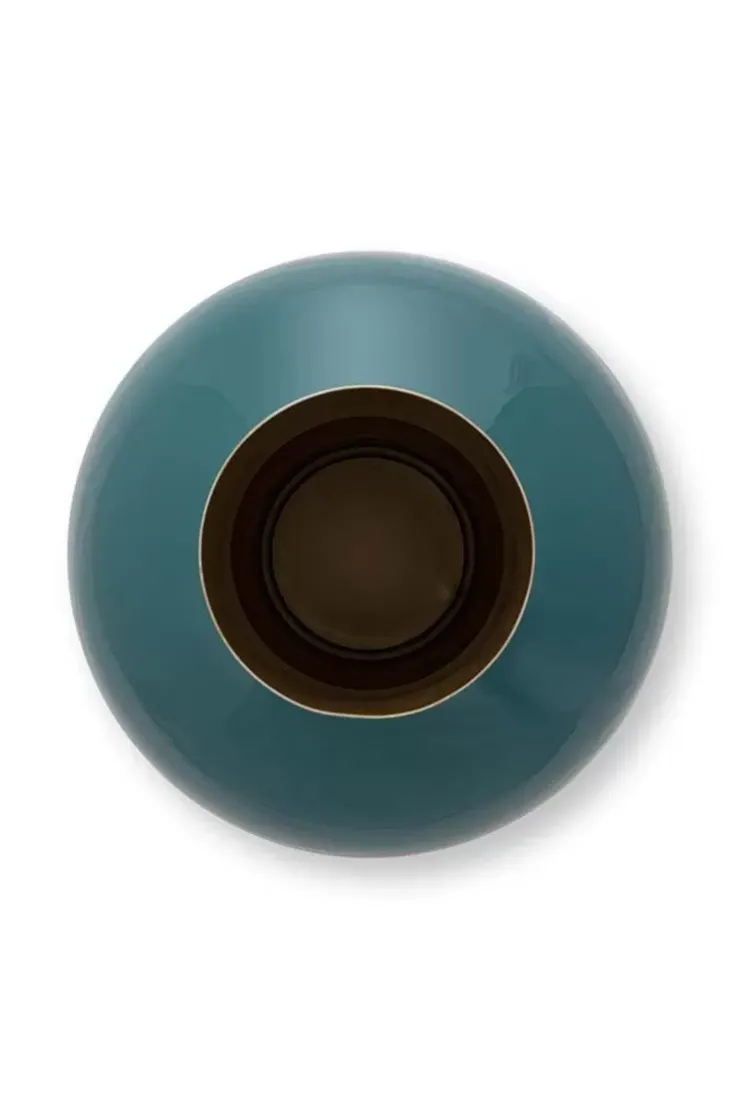 Pip Studio Metalen Vaas Donker 40 Cm Groen Clearance