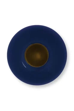 Pip Studio Metalen Vaas Donker 23 Cm Blauw Discount