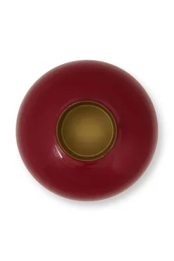 Pip Studio Metalen Vaas Donker 32Cm Rood Discount