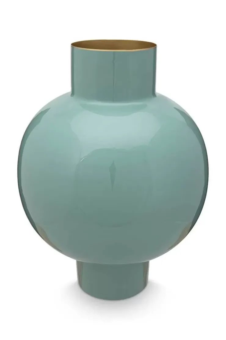 Pip Studio Metalen Vaas Licht 42Cm Groen Sale