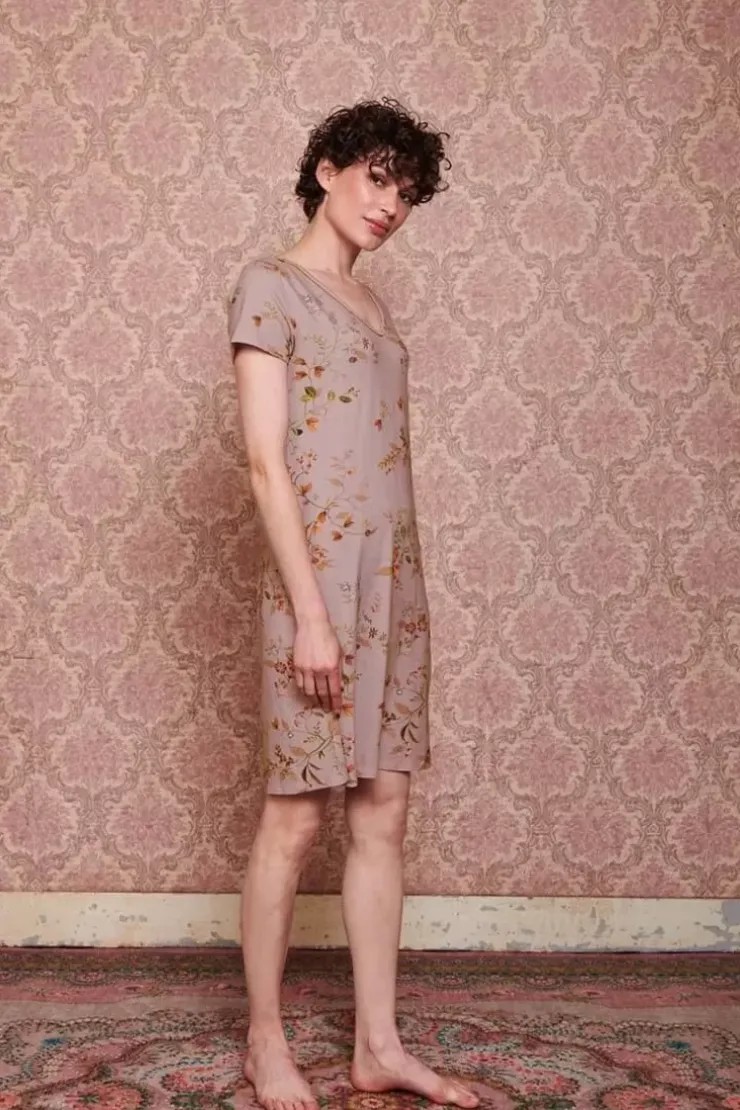 Pip Studio Nachthemd Korte Mouw Kawai Flower Licht Roze Discount