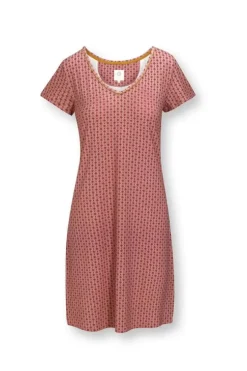 Pip Studio Nachthemd Korte Mouw Tegola Roze Clearance