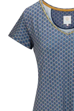 Pip Studio Nachthemd Korte Mouw Tegola Blauw Sale