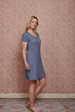 Pip Studio Nachthemd Korte Mouw Tegola Blauw Sale