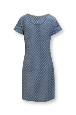 Pip Studio Nachthemd Korte Mouw Tegola Blauw Sale