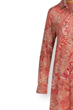Pip Studio Nachthemd Lange Mouw Kyoto Festival Terra Roze Online