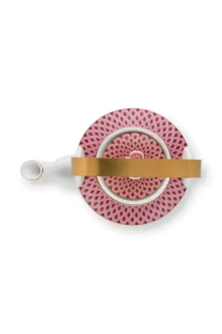 Pip Studio Oriental Flower Festival Theepot Donker Medium Roze Sale