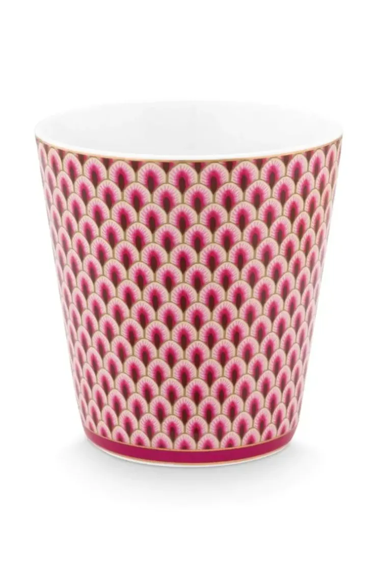 Pip Studio Oriental Flower Festival Set/4 Mokken Donker Roze Discount