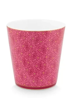 Pip Studio Oriental Flower Festival Set/4 Mokken Donker Roze Discount