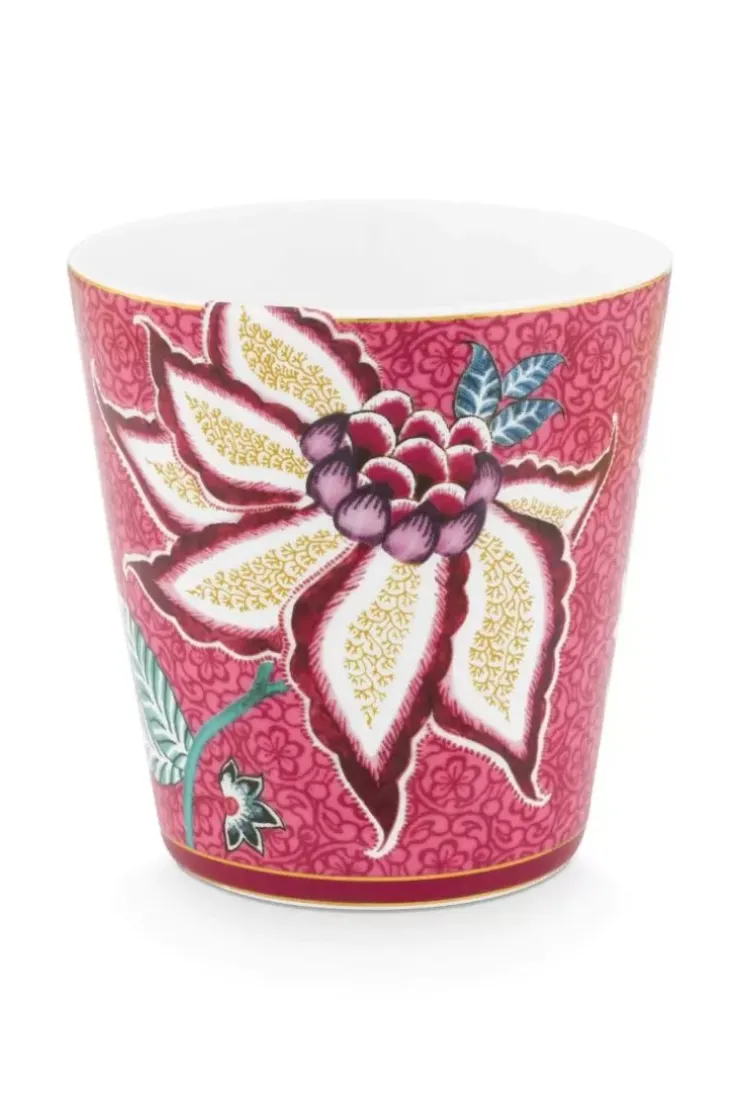 Pip Studio Oriental Flower Festival Set/4 Mokken Donker Roze Discount