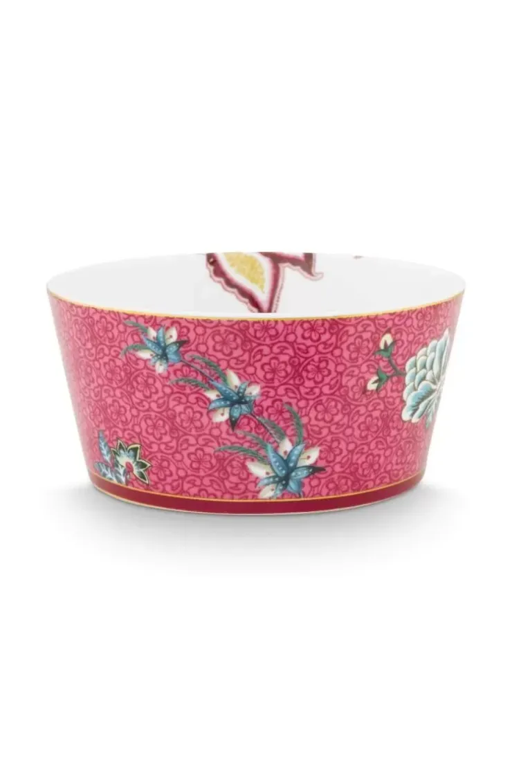 Pip Studio Oriental Flower Festival Set/4 Kommen Donker 12Cm Roze