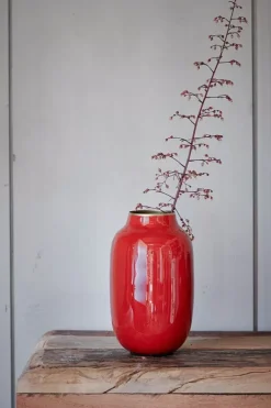 Pip Studio Ovale Mini Vaas Red 14 Cm Best