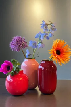 Pip Studio Ovale Mini Vaas Red 14 Cm Best