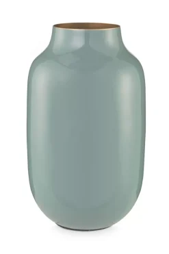 Pip Studio Ovale Vaas Metaal 30 Cm Blauw Online