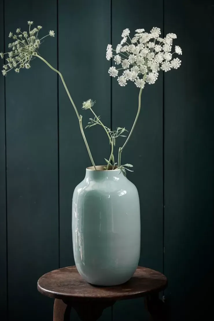 Pip Studio Ovale Vaas Metaal 30 Cm Blauw Online