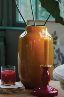 Pip Studio Ovale Vaas Metaal 30 Cm Geel Hot