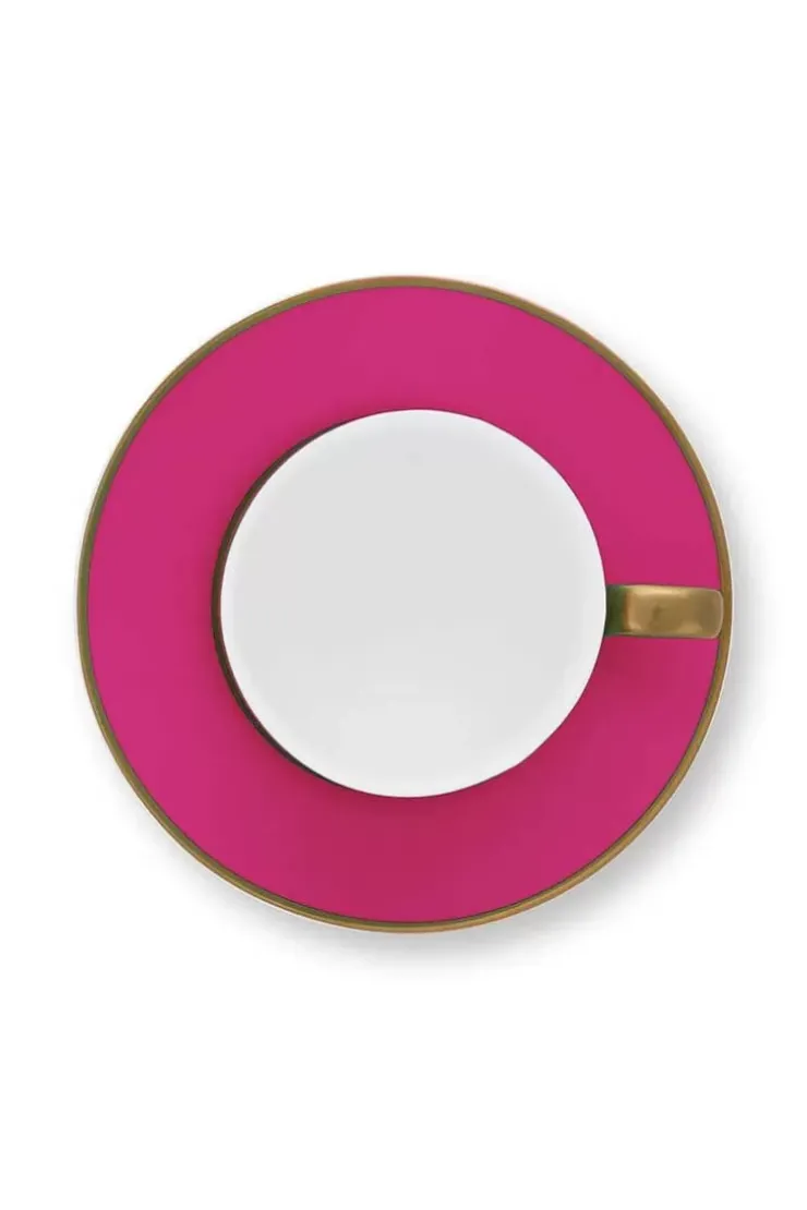 Pip Studio Pip Chique Cappuccino Kop & Schotel Roze New