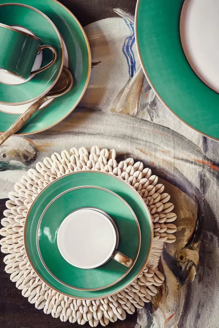 Pip Studio Pip Chique Espresso Kop & Schotel Groen